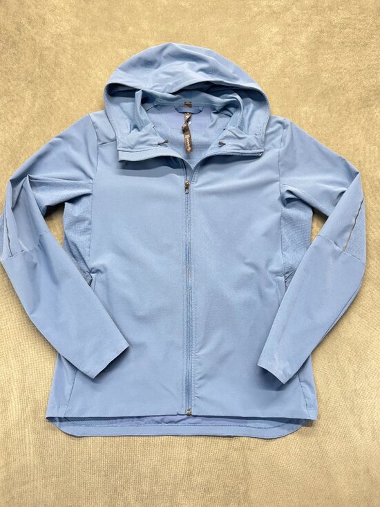 lululemon athletica Jackets & Blazers - Lululemon Women’s Hooded Windbreaker Jacket Blue Size Medium Lightweight